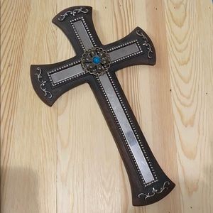 Mirror Cross Wall Decor